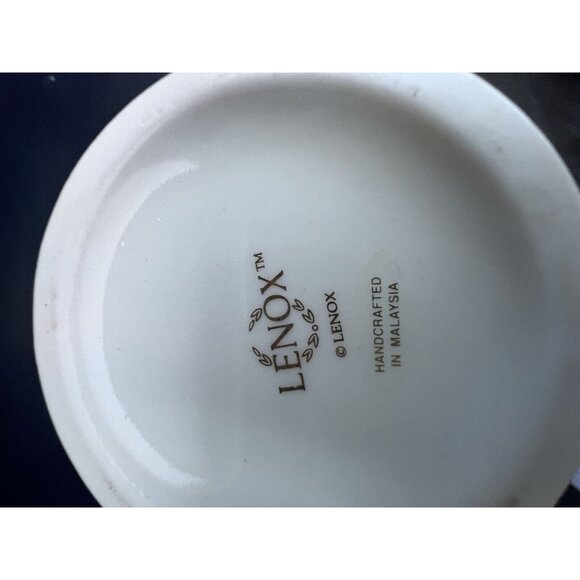 Lenox Rose Blossom Vase 24k Gold Trim Certificate 7.5 " Tall Bud Flower - Picture 5 of 7